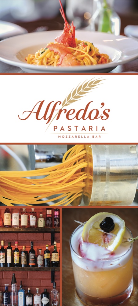 Alfredo's Pastaria rack card