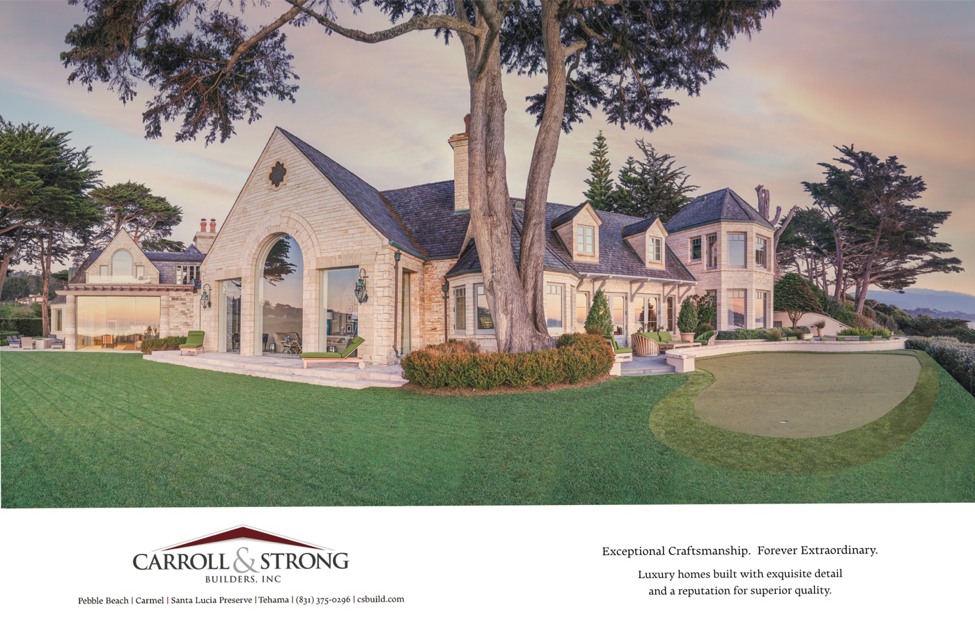 Carroll & Strong Builders full-page ad